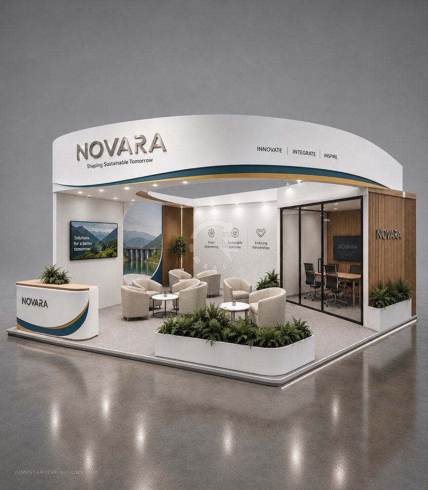 Stands on an exhibition floor