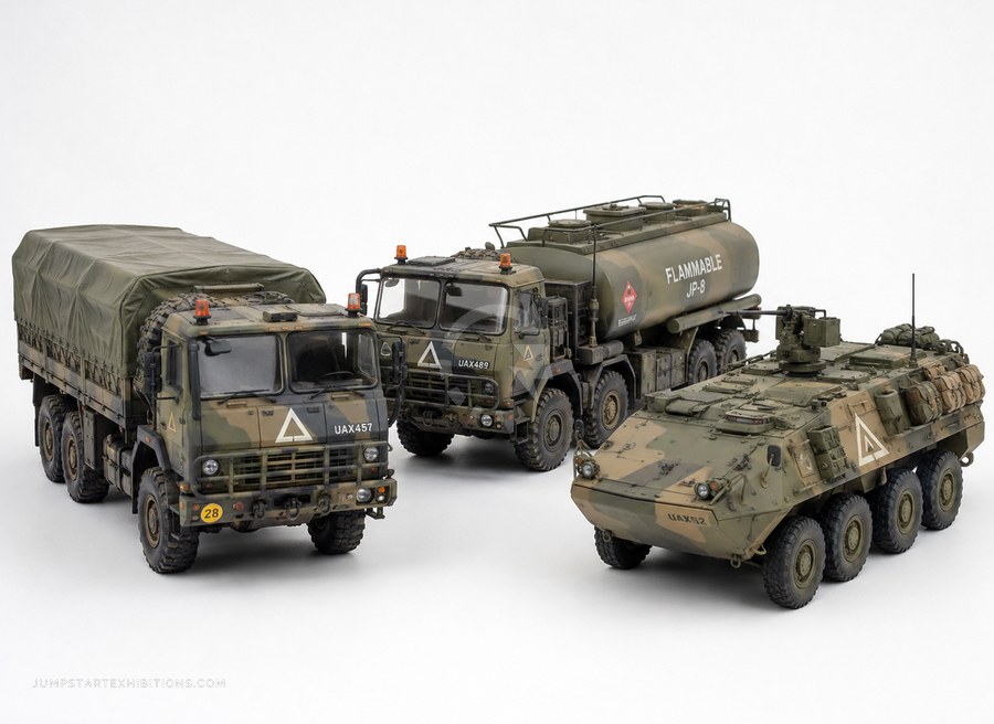 Scale models built in our model shop